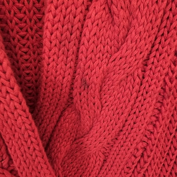 Lauren Ralph Lauren Small 100% Cotton Shawl Neck Chunky Cable Knit Sweater - Picture 6 of 12
